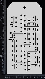 Tag Stencil - Riveted - 100mm x 200mm
