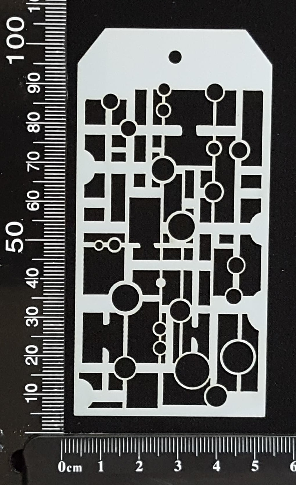 Tag Stencil - Circuit Mesh - 50mm x 100mm