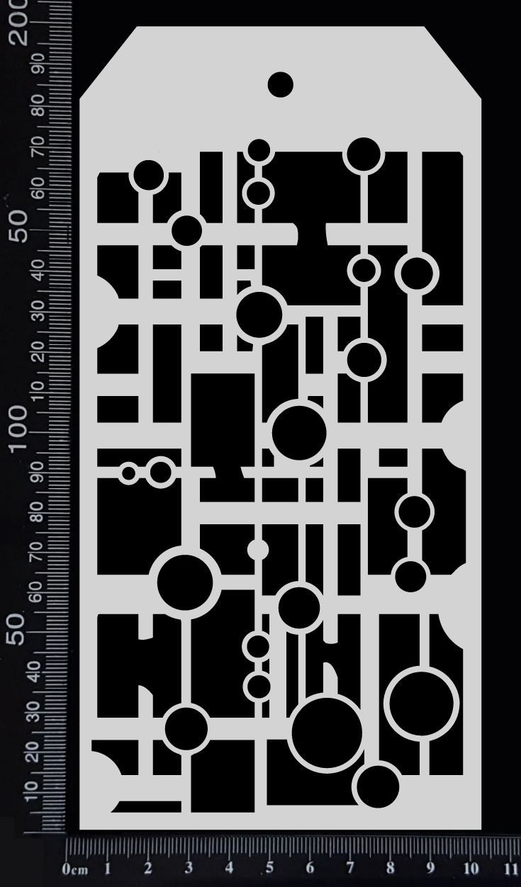 Tag Stencil - Circuit Mesh - 100mm x 200mm