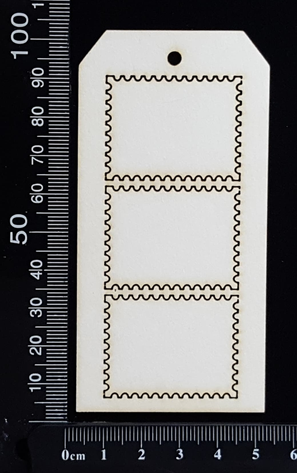 Tag of Elements - Stamps - White Chipboard