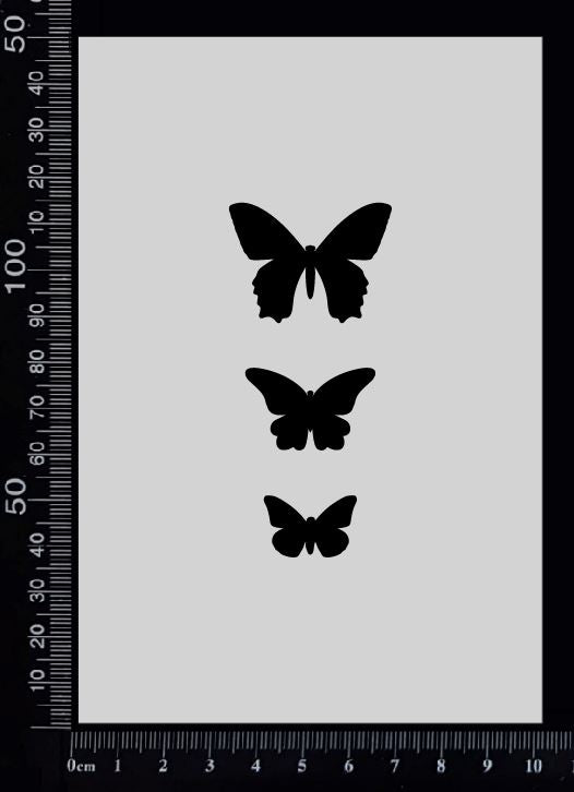 Tag of Elements Butterflies - BE - Stencil - 100mm x 150mm
