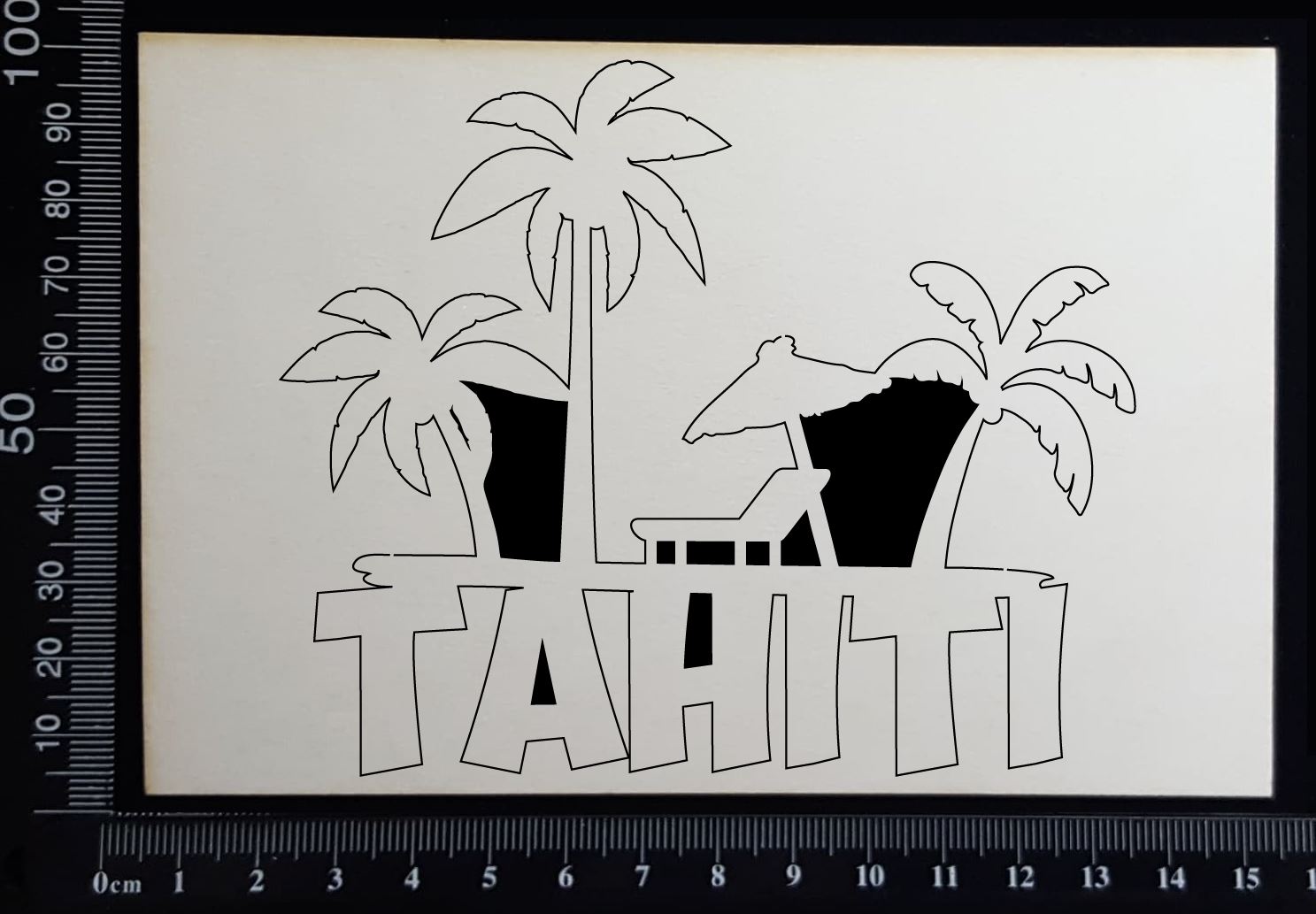 Tahiti - A - White Chipboard