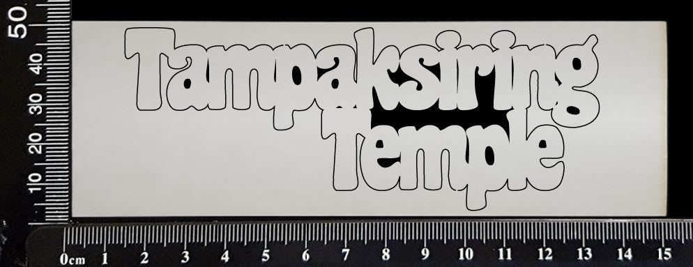 Tampaksiring Temple - B - White Chipboard