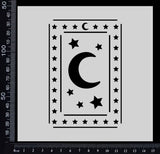 Tarot Card - Moon - Stencil - 150mm x 150mm