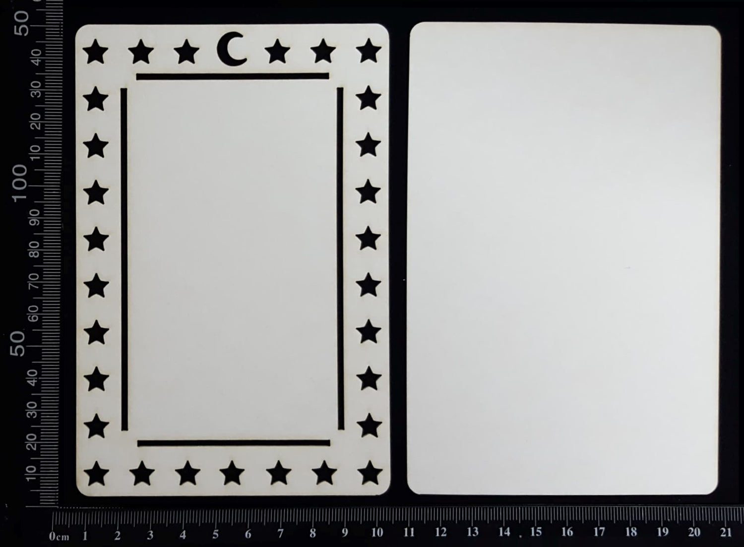 Tarot Card - A - Large - Layering Set - White Chipboard