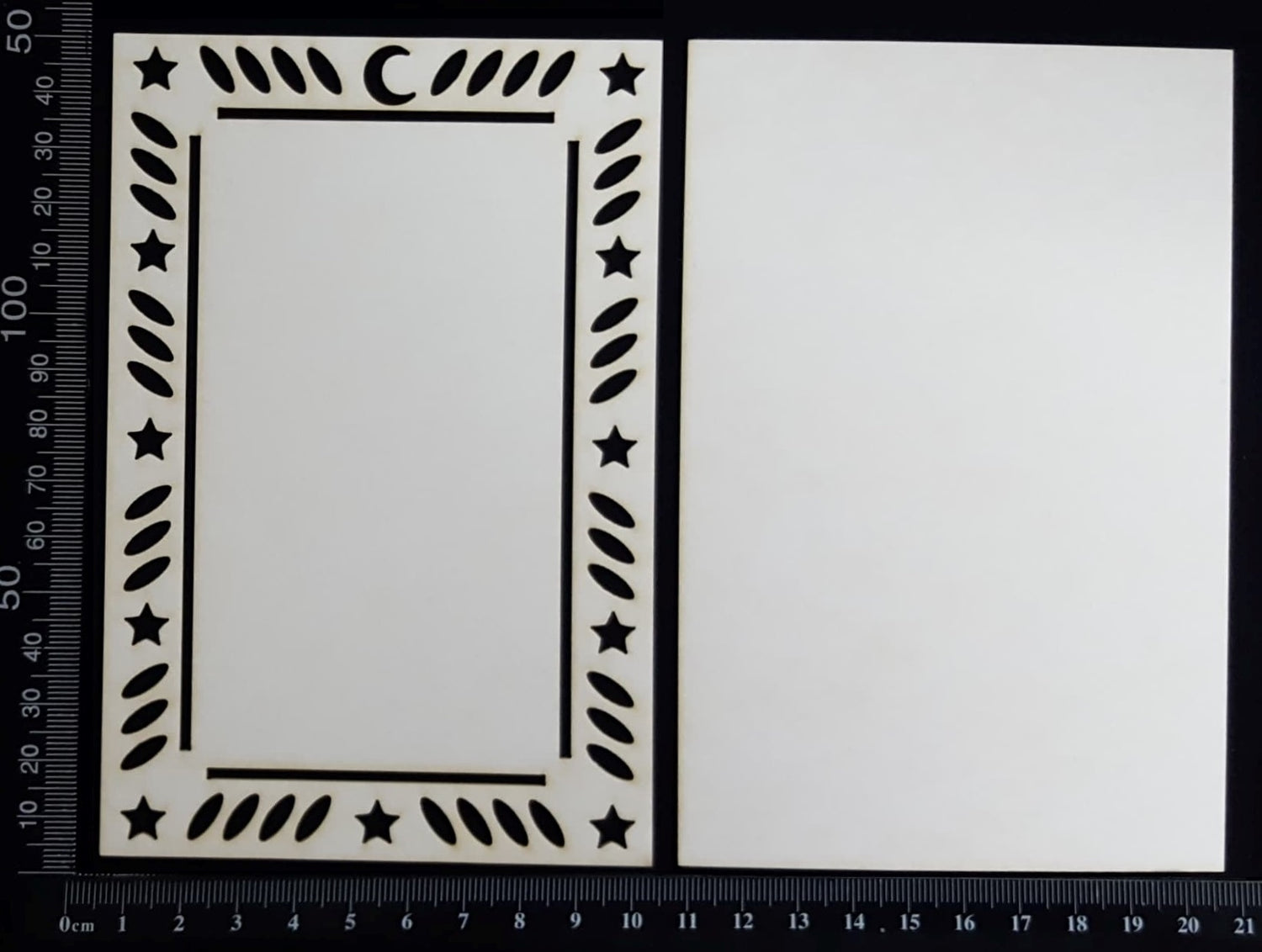 Tarot Card - B - Large - Layering Set - White Chipboard