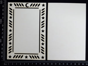 Tarot Card - B - Large - Layering Set - White Chipboard