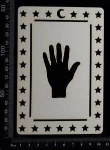 Tarot Card - Hand - A - Large - White Chipboard