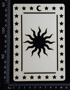 Tarot Card - Sun - A - Large - White Chipboard