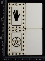 Tarot Card Set - A - Layering Set - Small - White Chipboard
