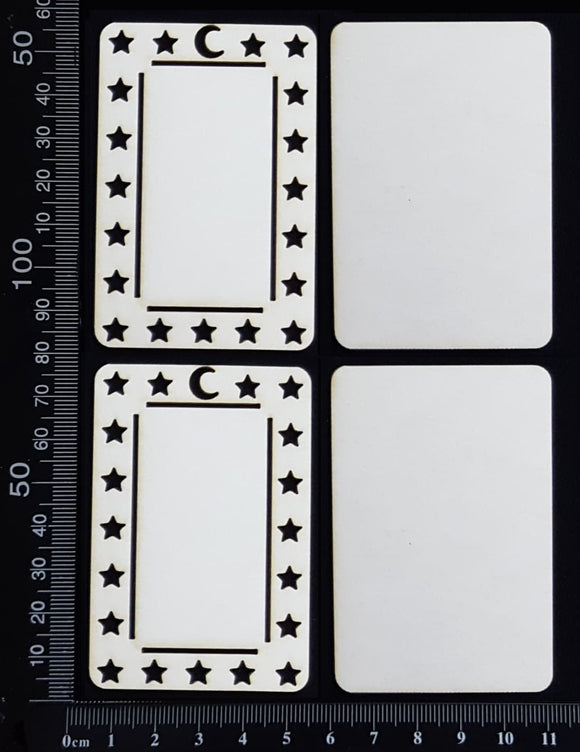 Tarot Card Set - D - Layering Set - Small - White Chipboard