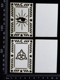 Tarot Card Set - F - Layering Set - Small - White Chipboard