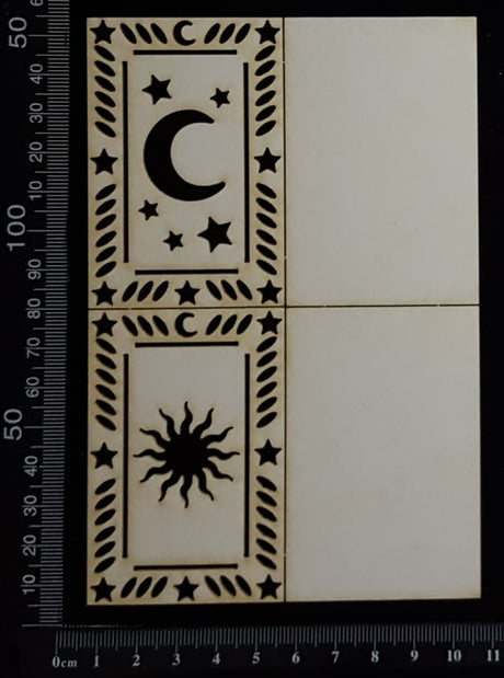 Tarot Card Set - G - Layering Set - Small - White Chipboard