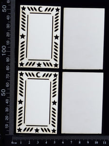 Tarot Card Set - H - Layering Set - Small - White Chipboard