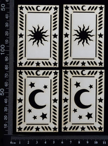 Tarot Card Set - M - Small - White Chipboard