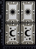 Tarot Card Set - M - Small - White Chipboard
