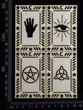 Tarot Card Set - N - Small - White Chipboard