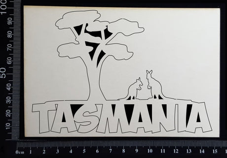 Tasmania - B - White Chipboard