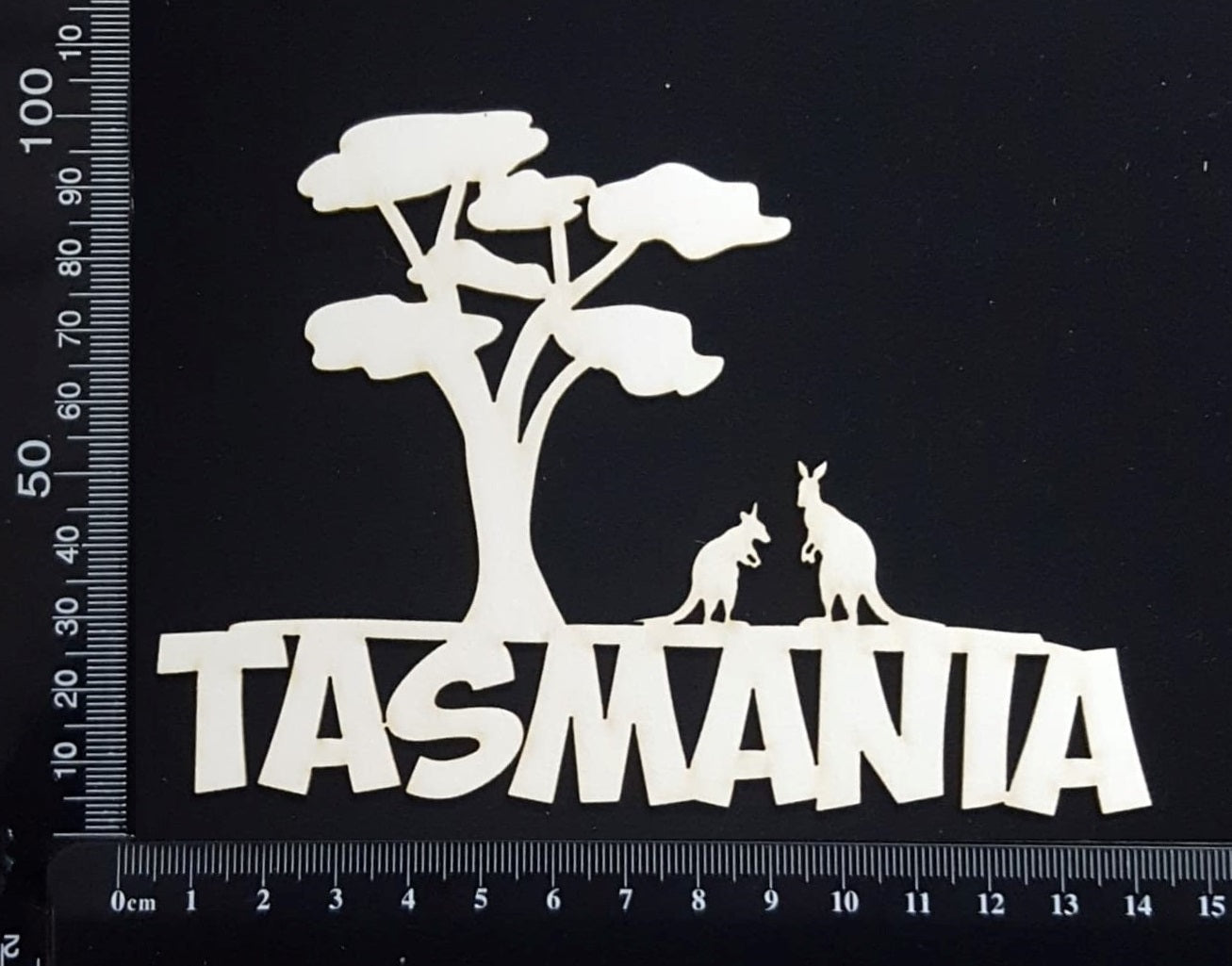 Tasmania - B - White Chipboard