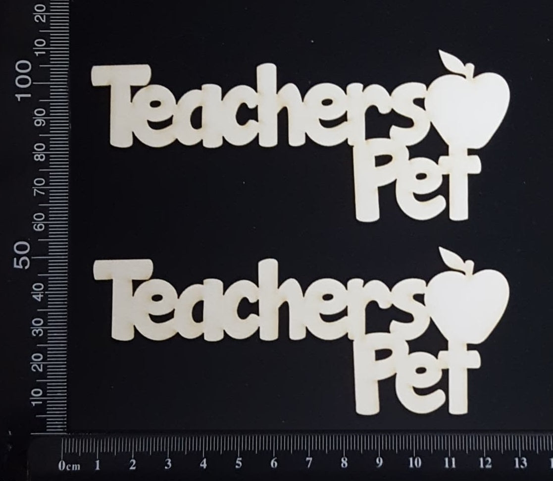 Teachers Pet - AB - Set of 2 - Small - White Chipboard
