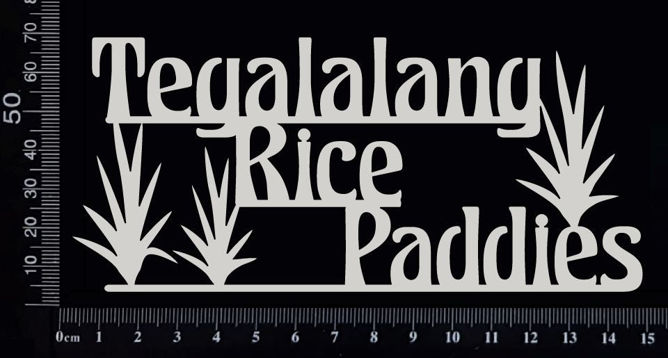 Tegalalang Rice Paddies - A - White Chipboard
