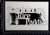 Tegalalang Rice Paddies - A - White Chipboard