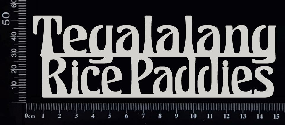 Tegalalang Rice Paddies - B - White Chipboard
