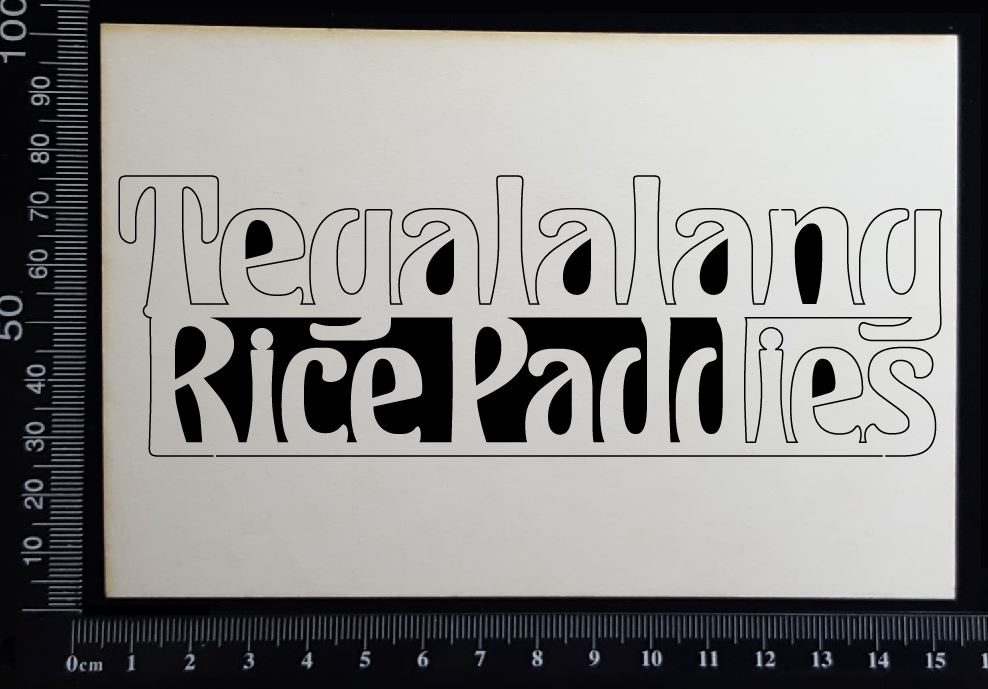 Tegalalang Rice Paddies - B - White Chipboard
