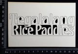 Tegalalang Rice Paddies - B - White Chipboard