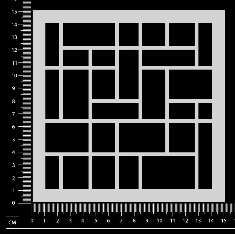 Tessellation - B - Stencil - 150mm x 150mm