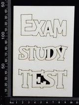 Test Exam Study - White Chipboard