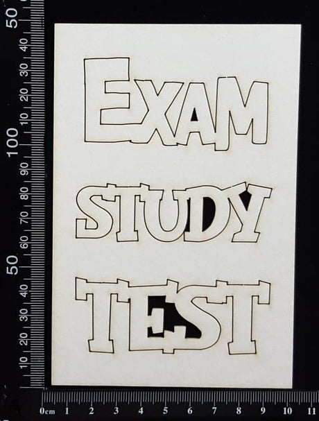 Test Exam Study - White Chipboard