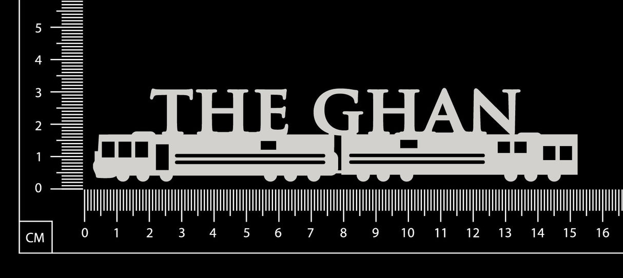 The Ghan - White Chipboard