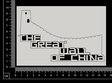 The Great Wall of China - White Chipboard