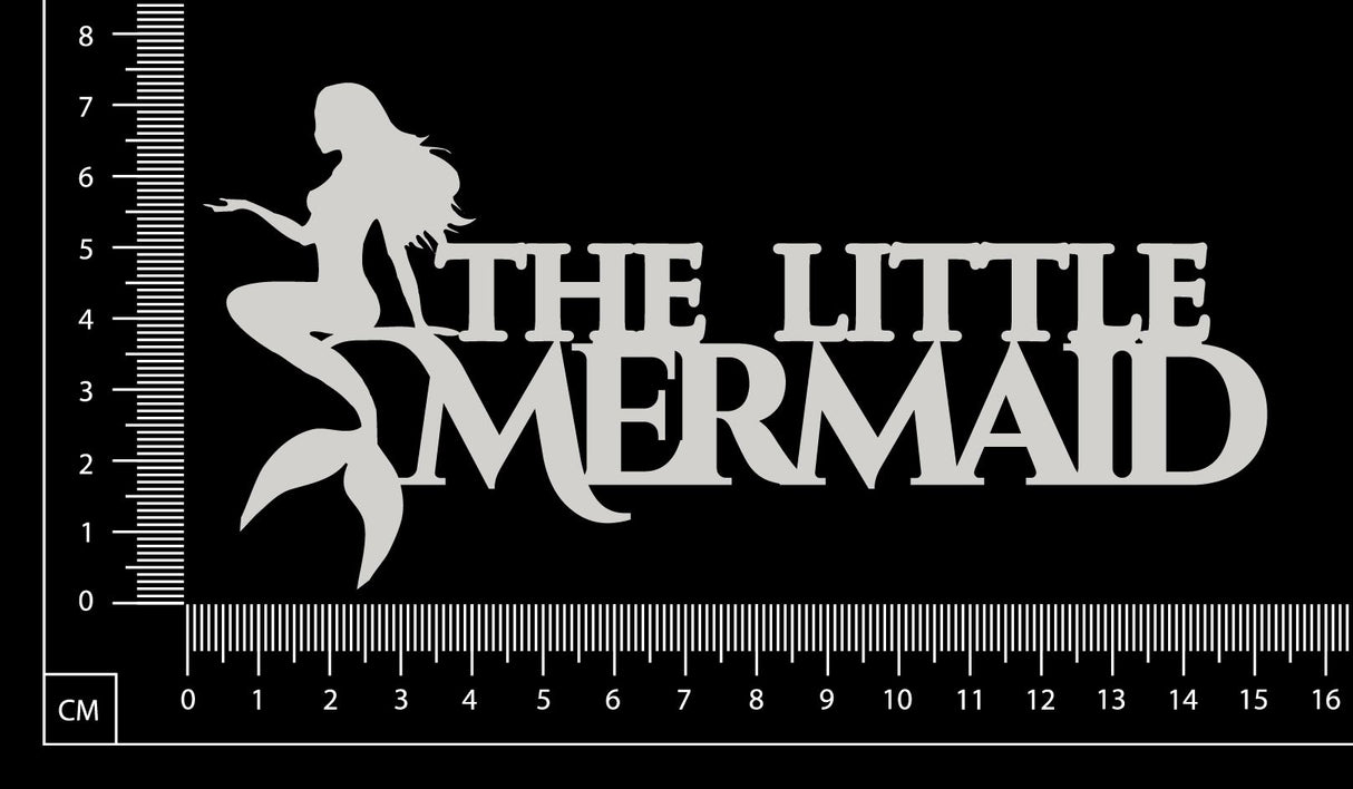 The Little Mermaid - A - White Chipboard