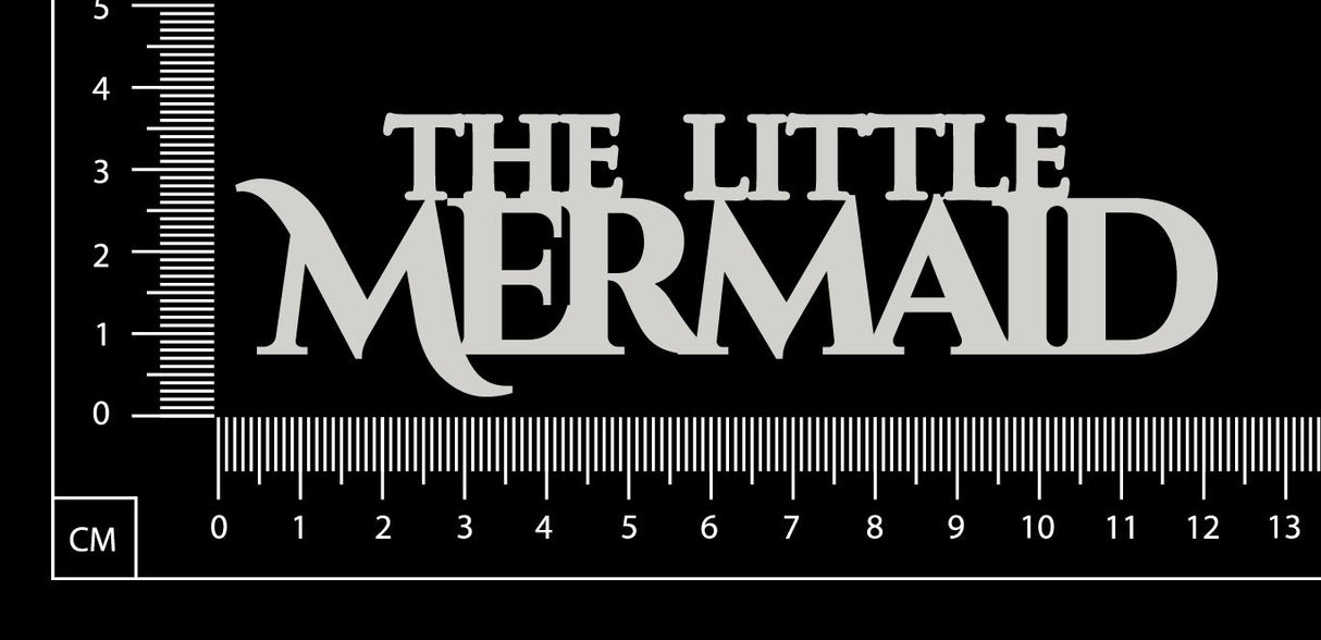 The Little Mermaid - B - White Chipboard