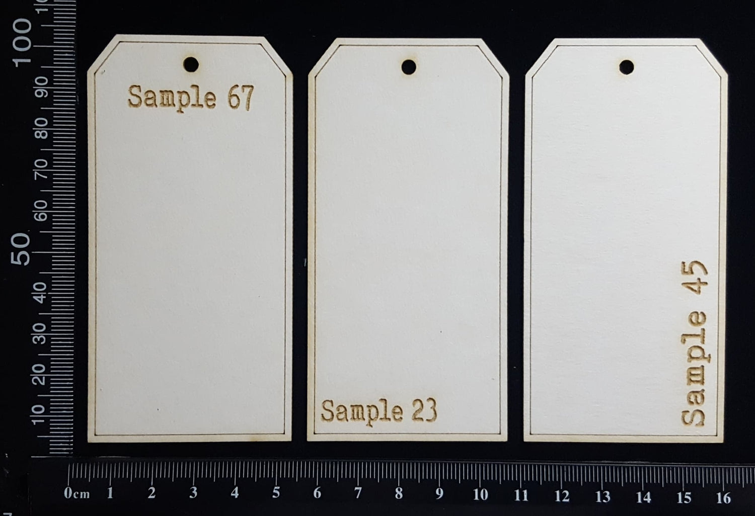 The Collector Tag Set - Small - Sample - White Chipboard