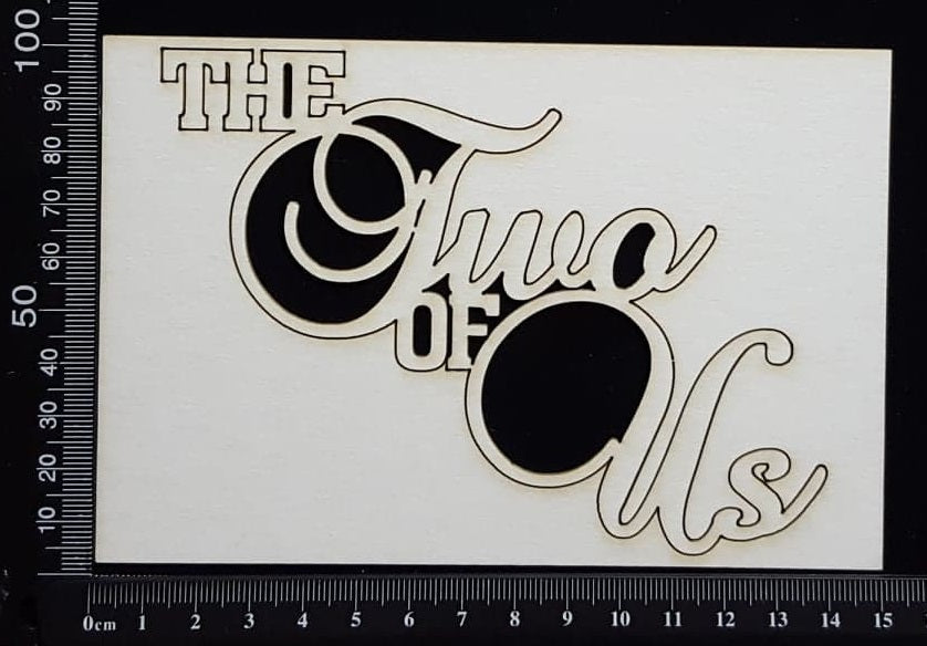 The Two of Us - Large - White Chipboard