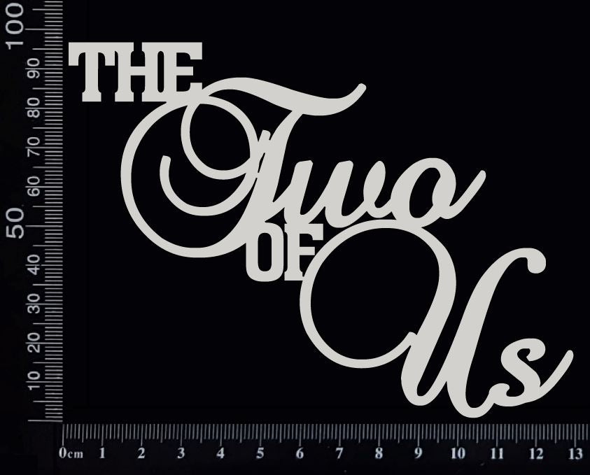 The Two of Us - Large - White Chipboard
