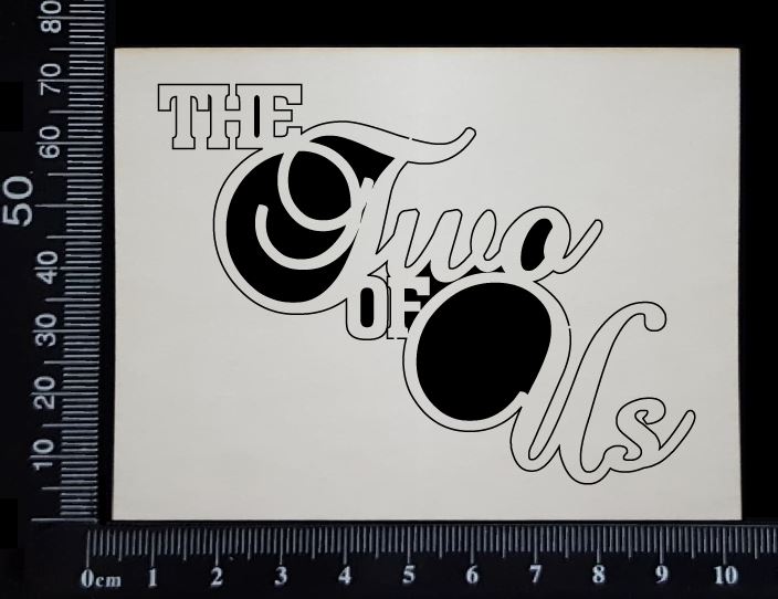 The Two of Us - Small - White Chipboard