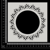 Tiffany Frame - Circle - White Chipboard
