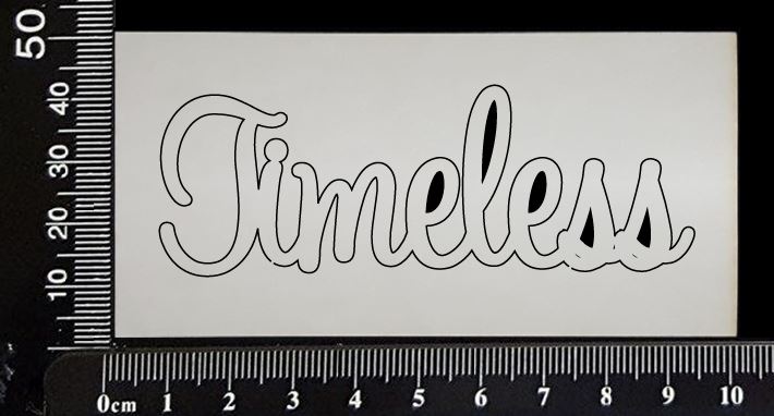 Sapphire Word - Timeless - White Chipboard