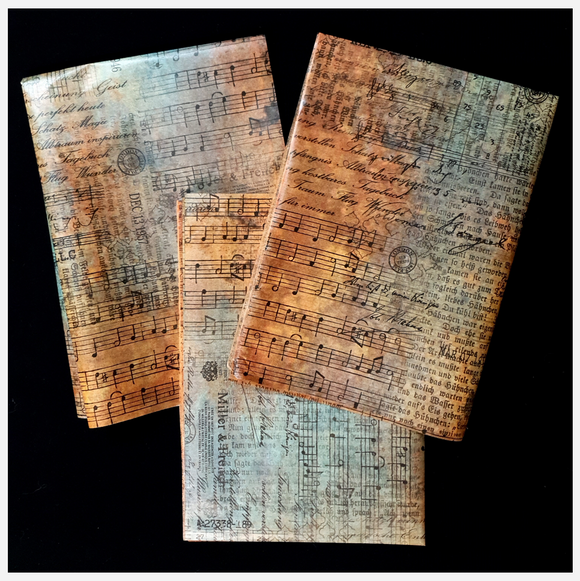 Decoupage Tissue Sheets - G3 - Set of 3 Pieces - Whichcraft Designs - Grunge Tissue