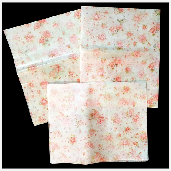 Decoupage Tissue Sheets - I - Set of 3 Pieces
