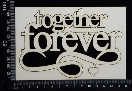 Together Forever - Large - White Chipboard