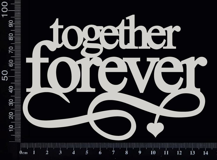 Together Forever - Large - White Chipboard