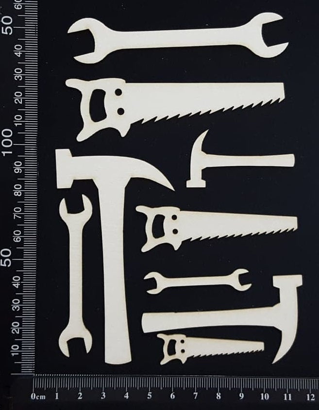 Tools set - A - White Chipboard