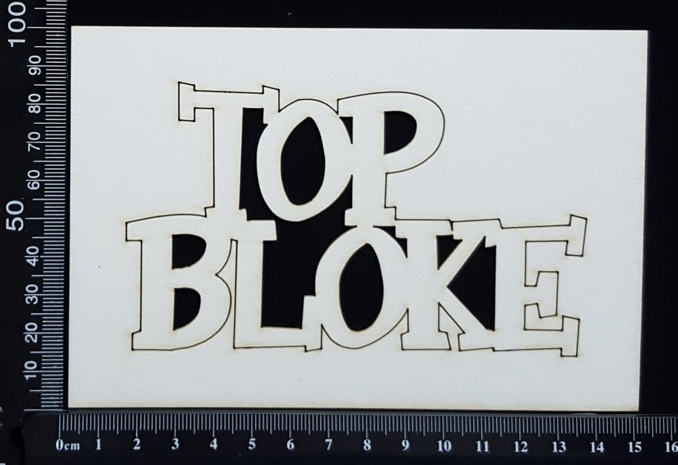 Top Bloke - White Chipboard