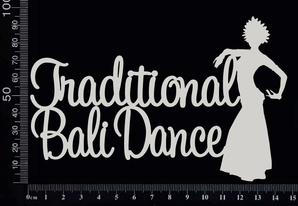 Traditional Bali Dance - White Chipboard