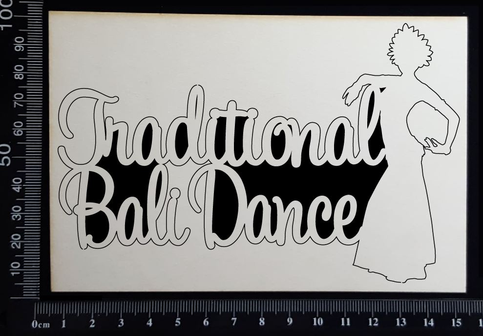 Traditional Bali Dance - White Chipboard